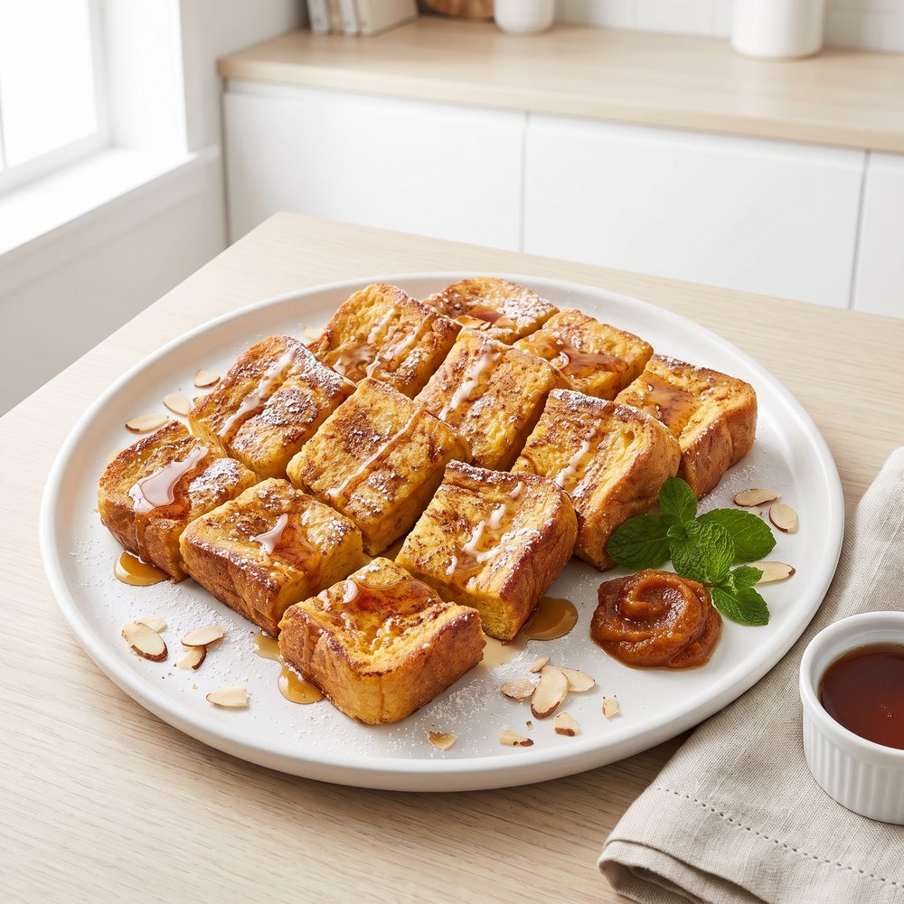 Sheet Pan Pumpkin-Spice French Toast