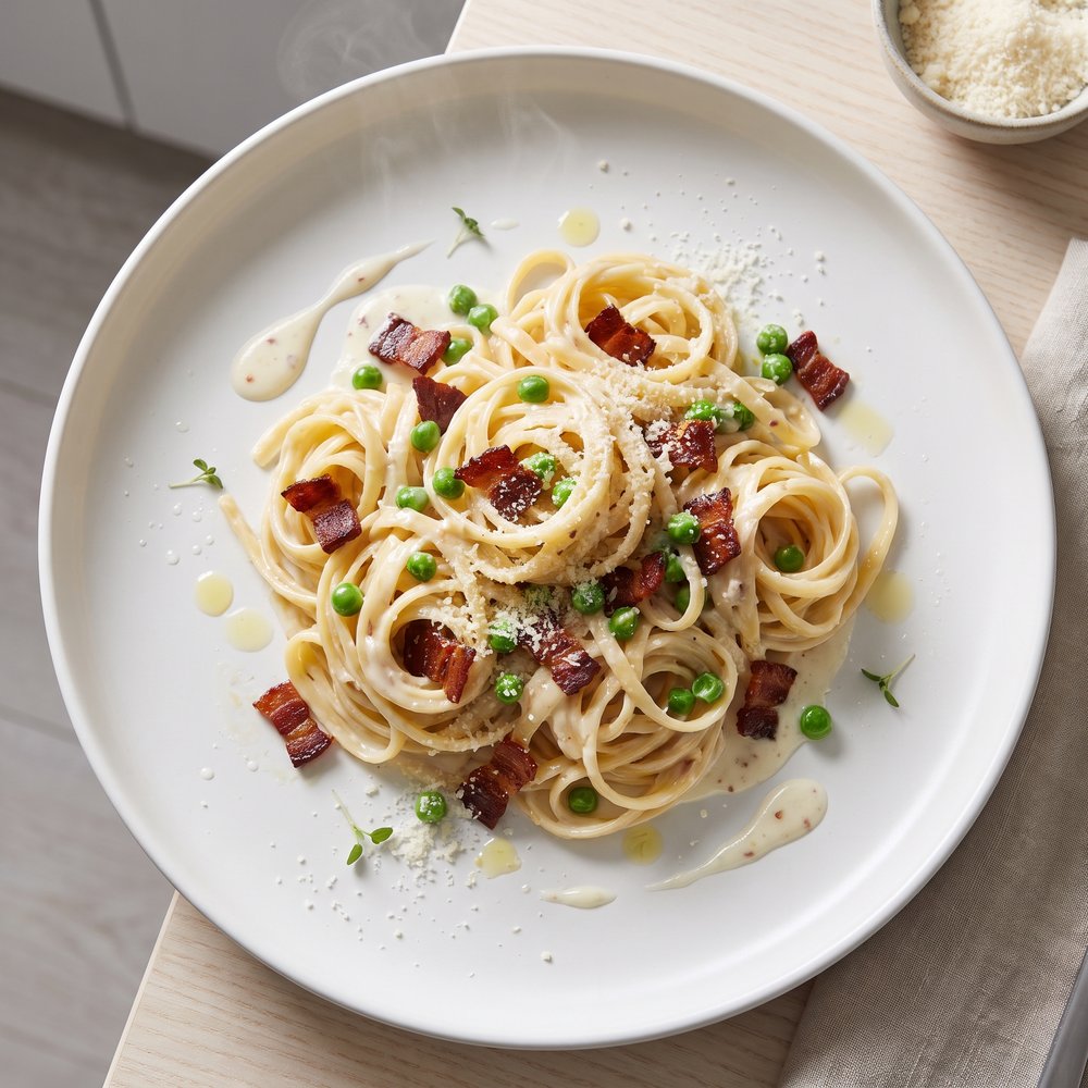 Shortcut Creamy Carbonara