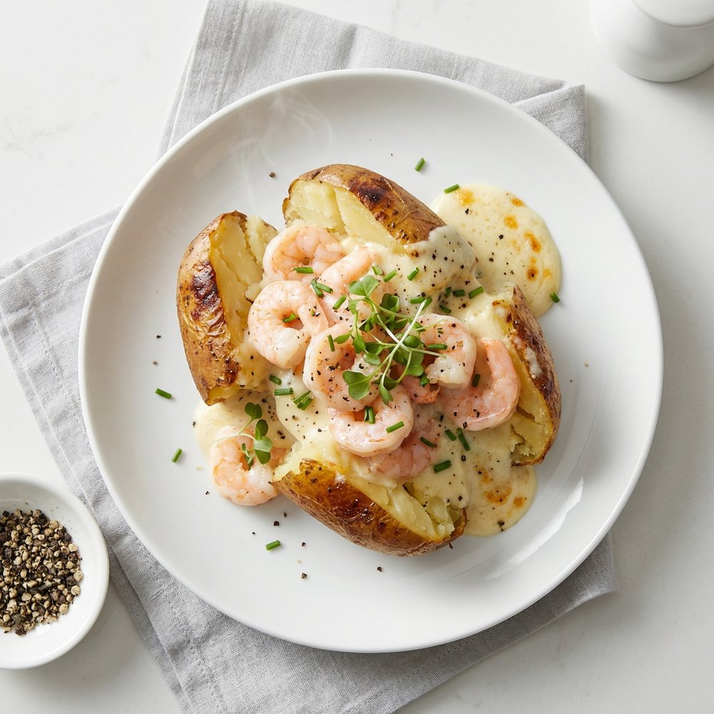 Shrimp-Stuffed Baked Potatoes