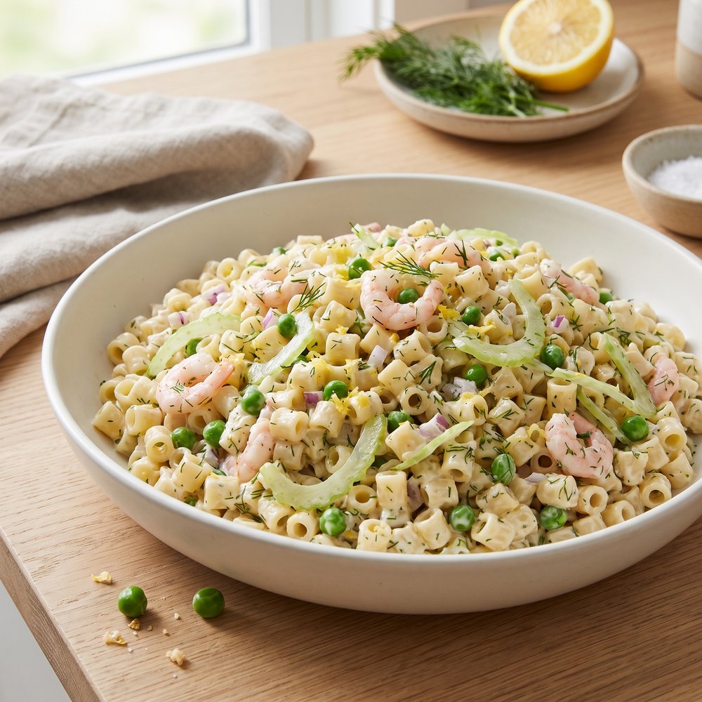 Shrimp Pasta Salad with Dill