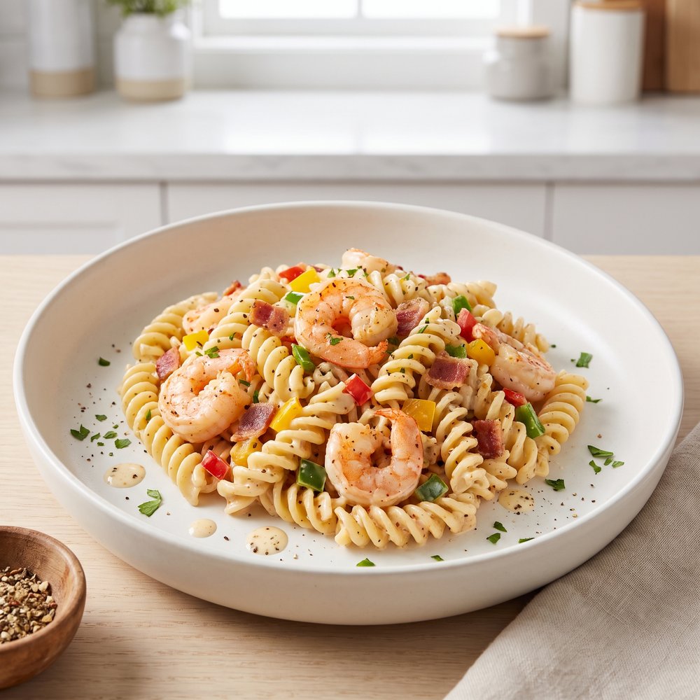 Shrimp and Bacon Pasta Salad