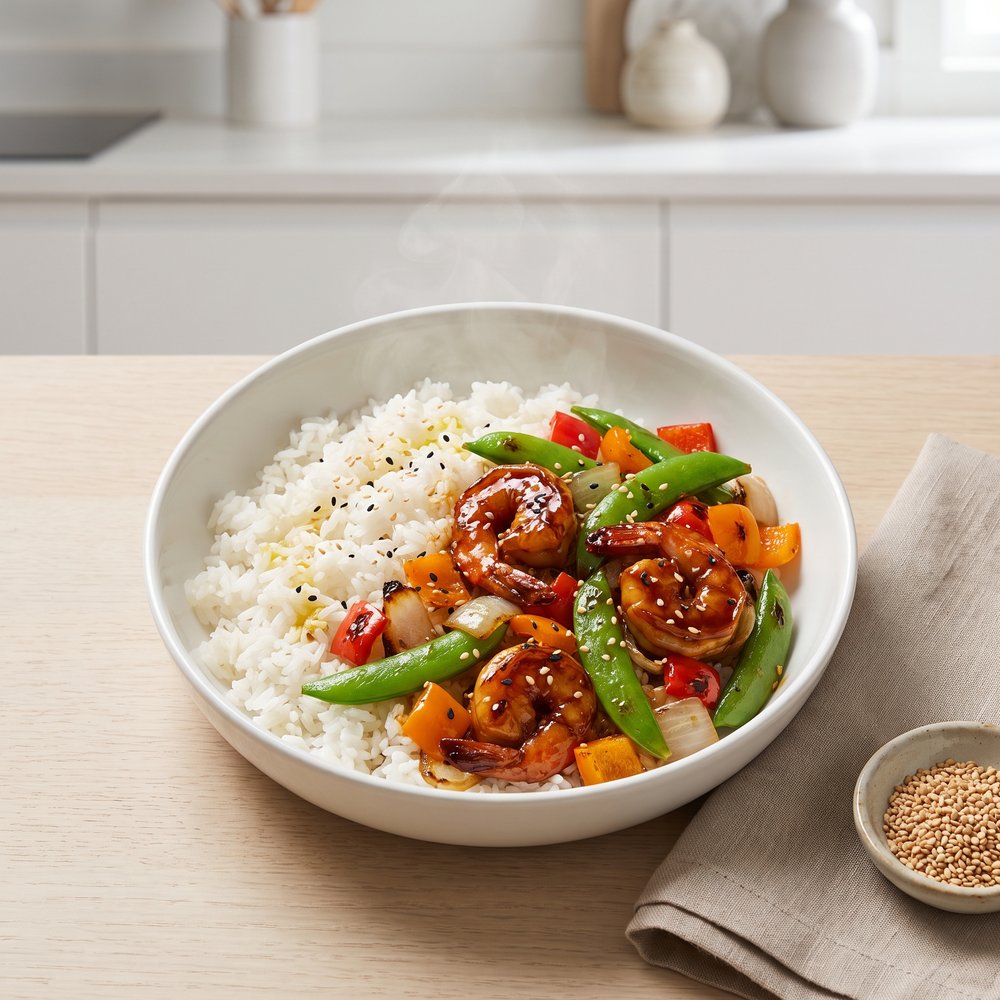 Shrimp and Jasmine Rice Bowl