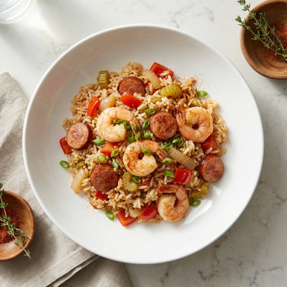 Jambalaya with Shrimp and Smoked Sausage