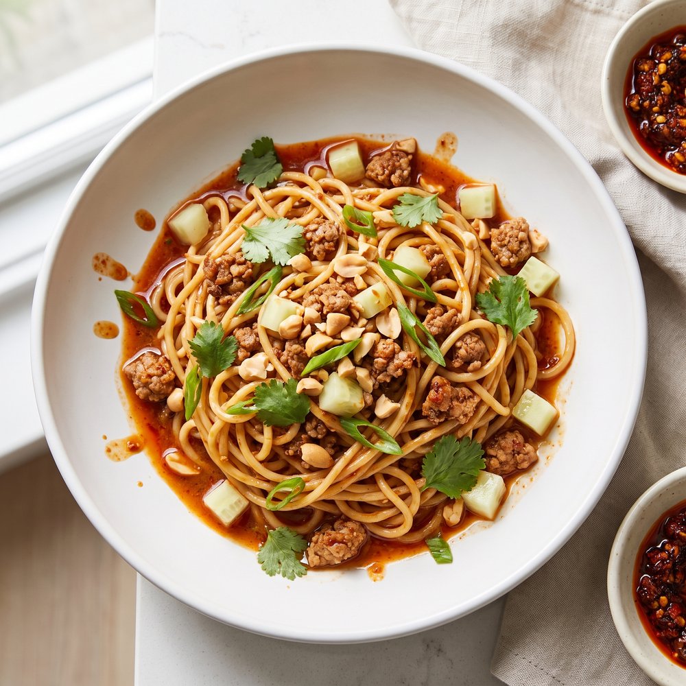 Sichuan-Style Dan Dan Noodle Bowl