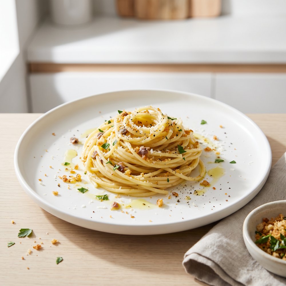 Sicilian Spaghetti with Anchovies