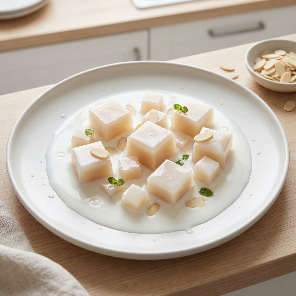 Creamy Chinese Almond Gelatin