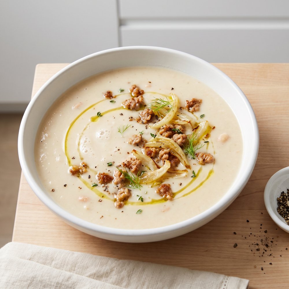 Silky Cannellini Bean Soup