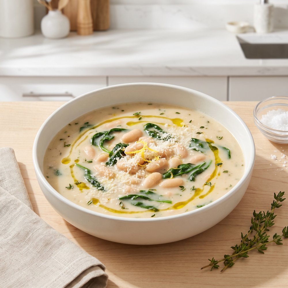 Silky Italian White Bean Soup