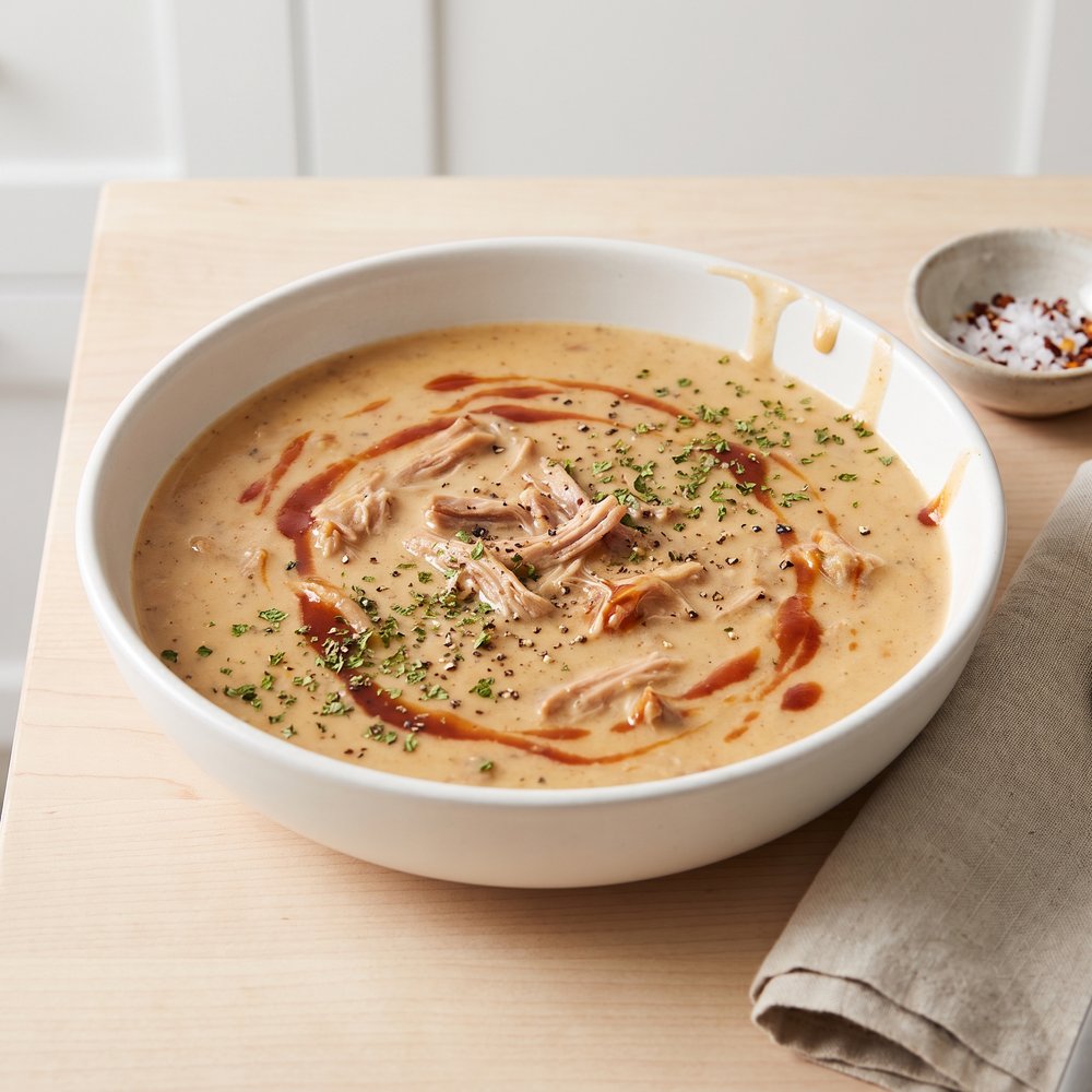 Silky Pulled Pork Chowder