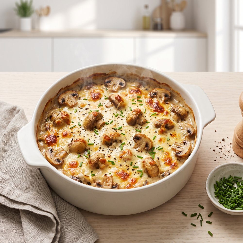 Simple Russian Baked Mushrooms