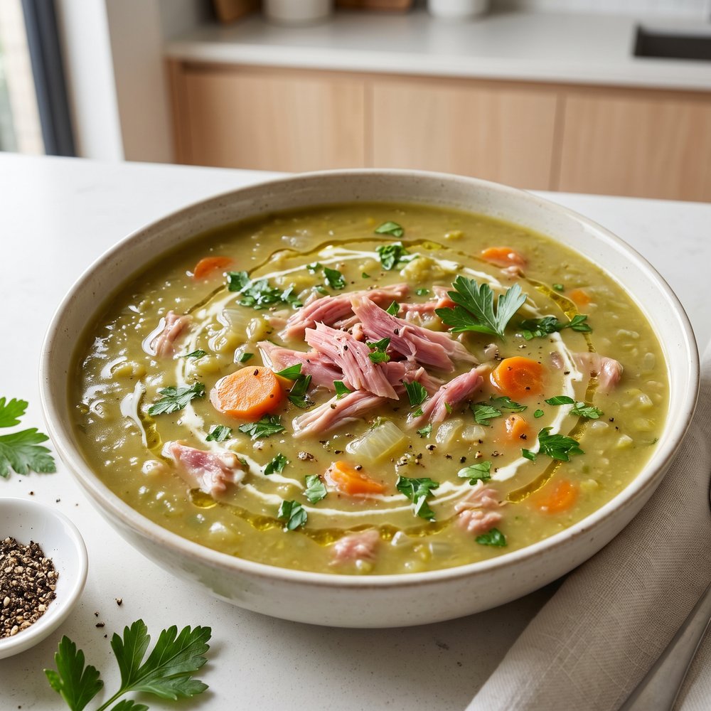 Simple Split Pea and Ham Soup