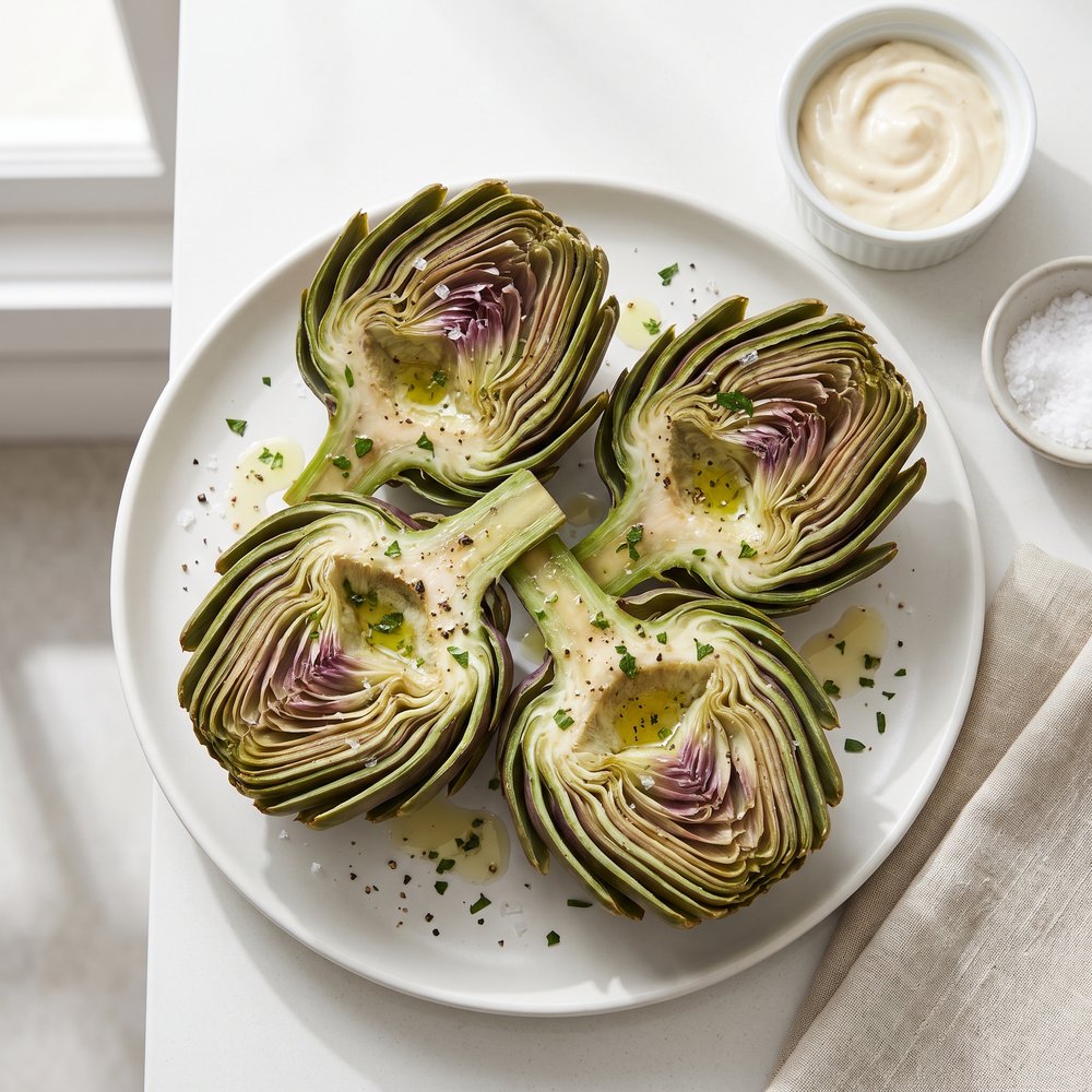 Simple Steamed Artichokes Recipe