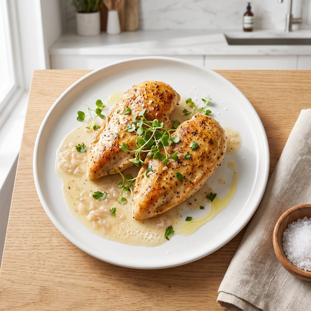 Skillet Chicken Breasts with Shallot Pan Sauce