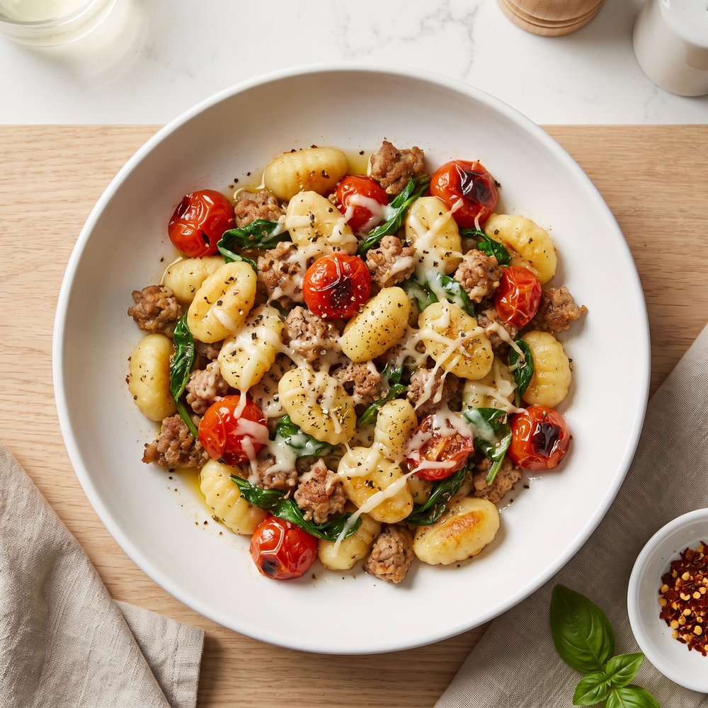 Skillet Gnocchi with Italian Sausage