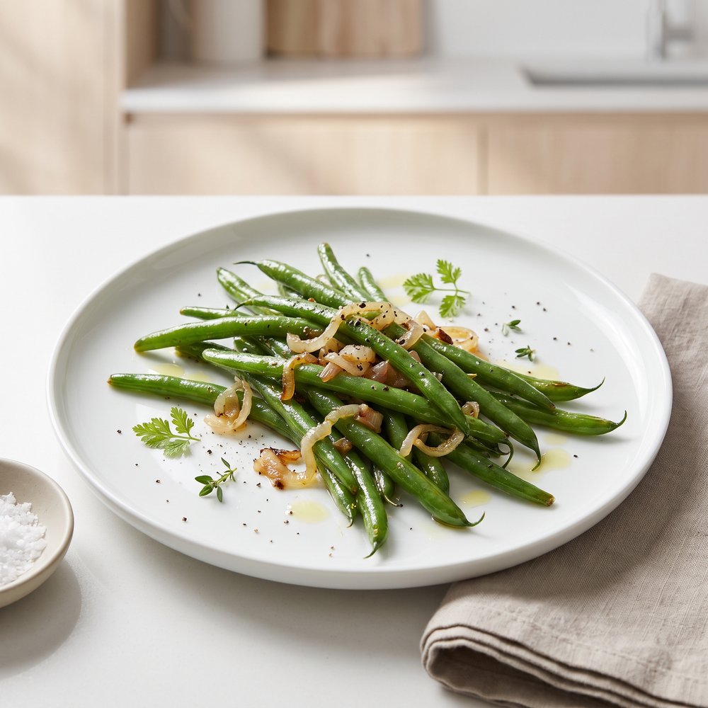 Skillet Green Beans with Onion