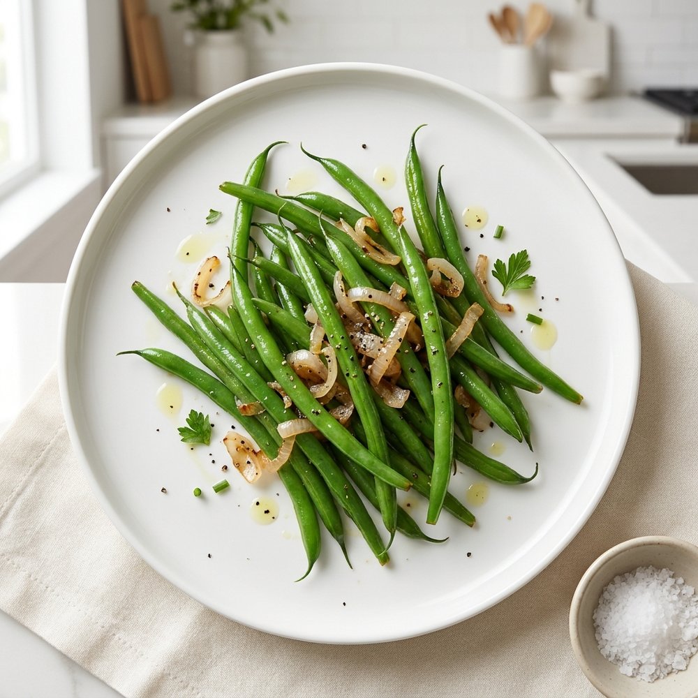 Skillet Green Beans with Onion