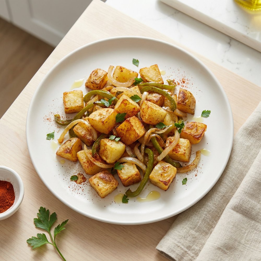 Skillet Home Fries with Onions and Peppers