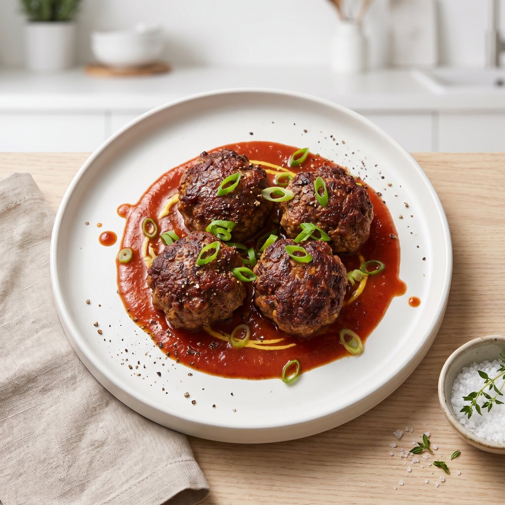 Skillet Mini Meatloaf Patties