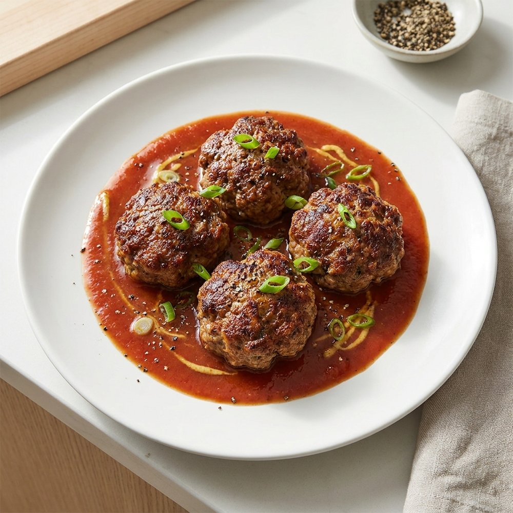 Skillet Mini Meatloaf Patties