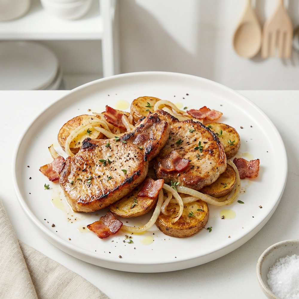 Grandma’s Skillet Pork Chop Supper