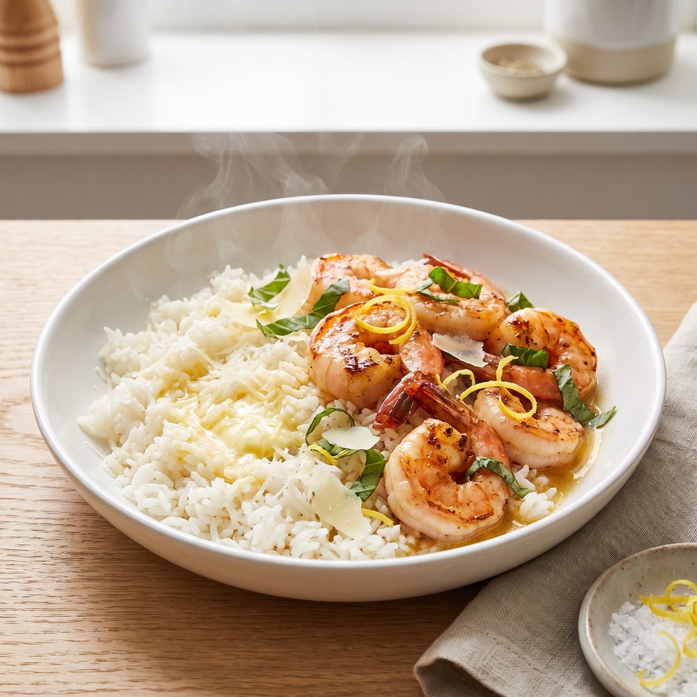 Skillet Shrimp with Jasmine Rice