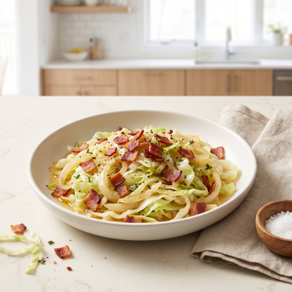 Skillet Southern Cabbage with Bacon
