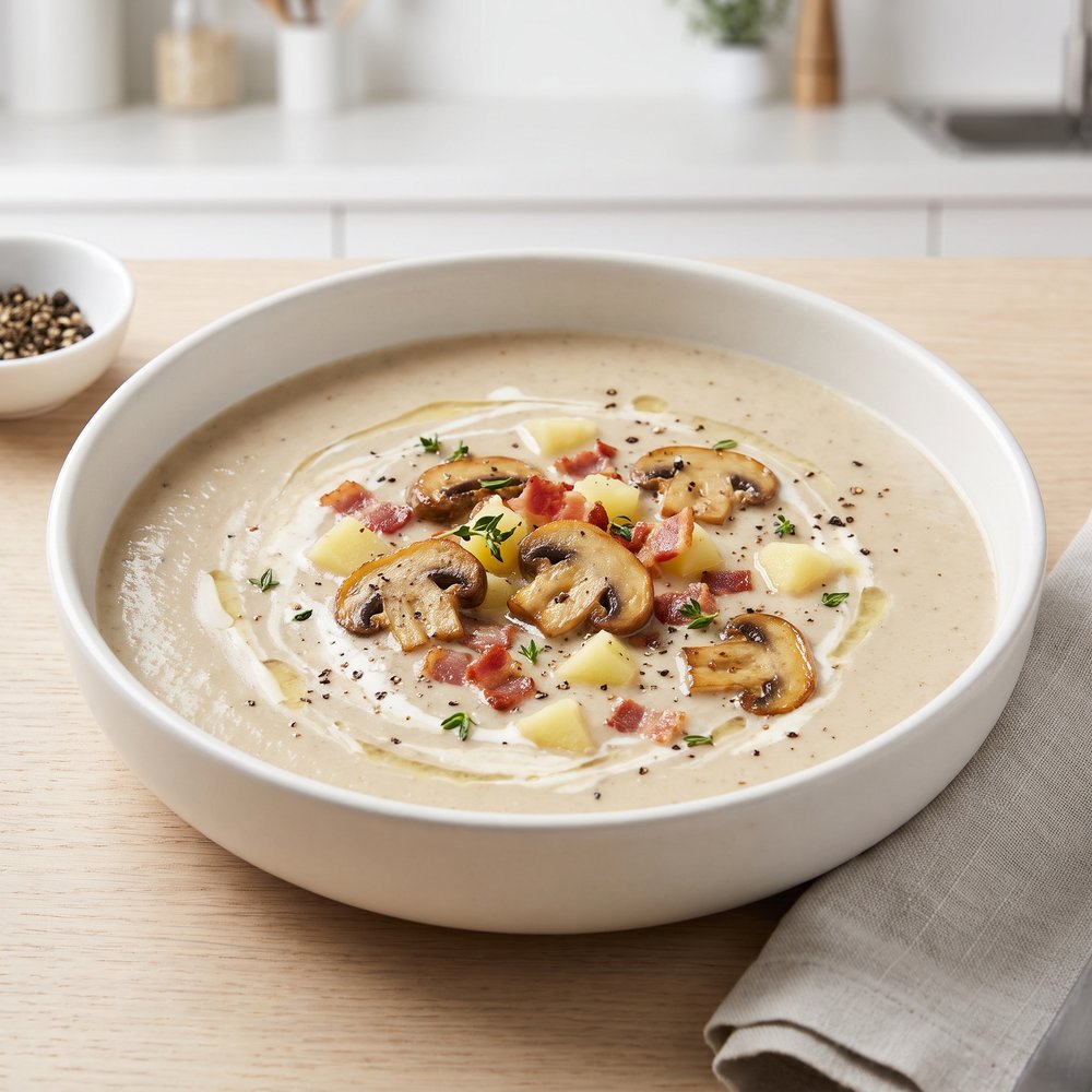 Skinny Cream of Mushroom Soup