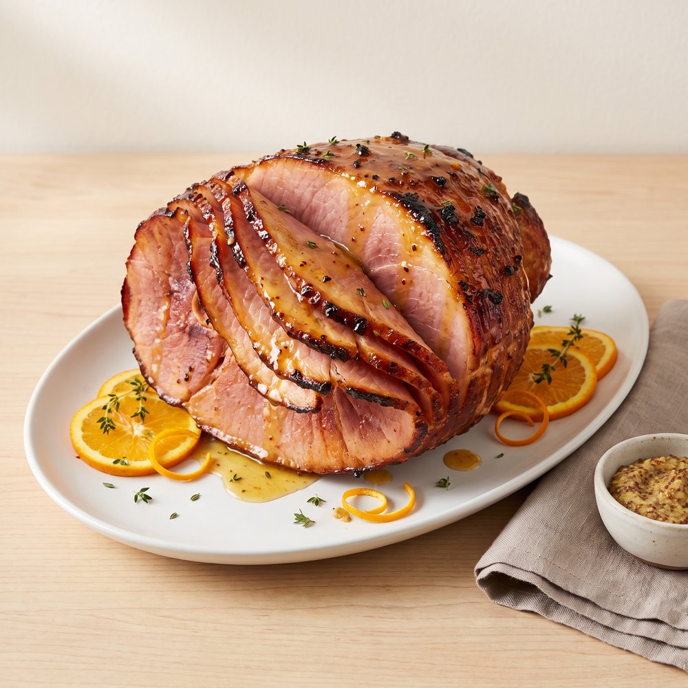 Slow-Cooked Honey-Glazed Ham