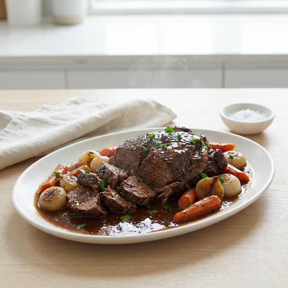 Crockpot Top Round Beef Roast