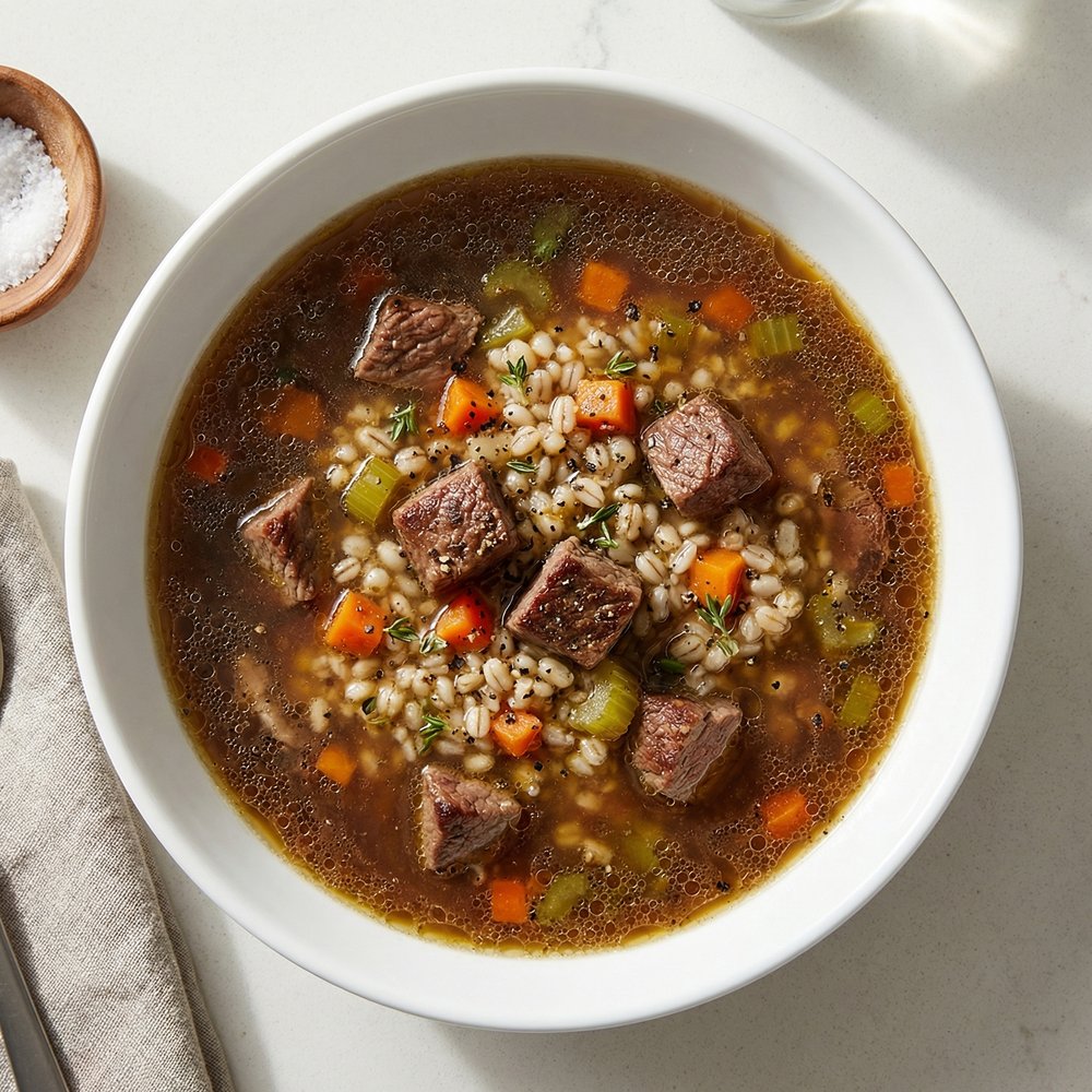 Slow Cooker Beef Barley Soup