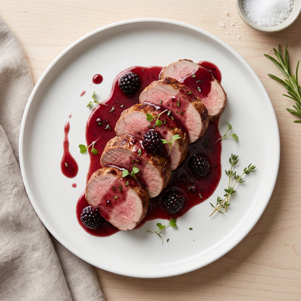 Slow Cooker Blackberry Pork Tenderloin