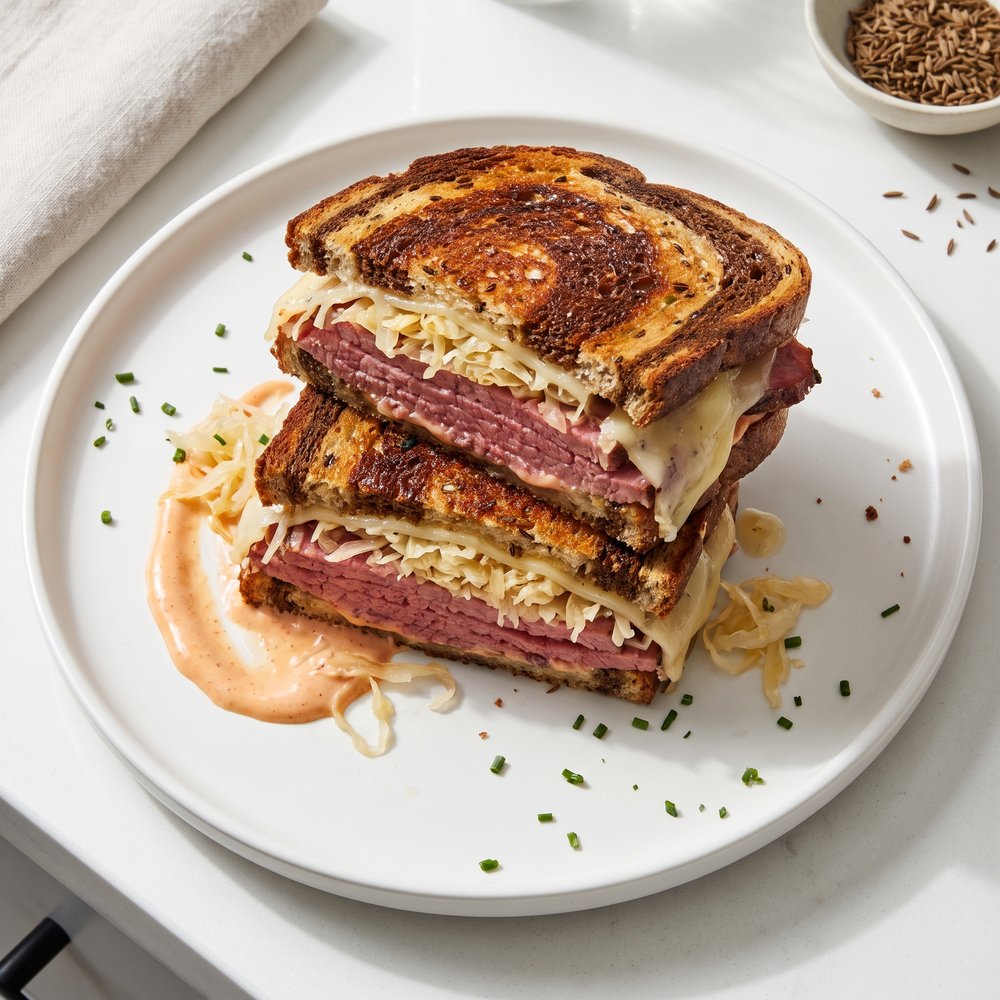 Slow Cooker Corned Beef Reuben Sandwiches