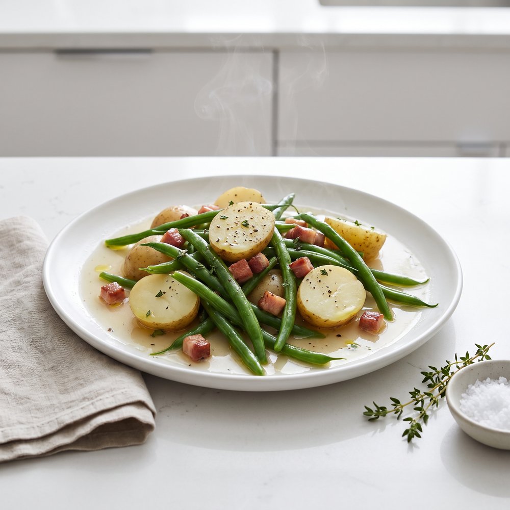 Slow Cooker Green Beans and Potatoes