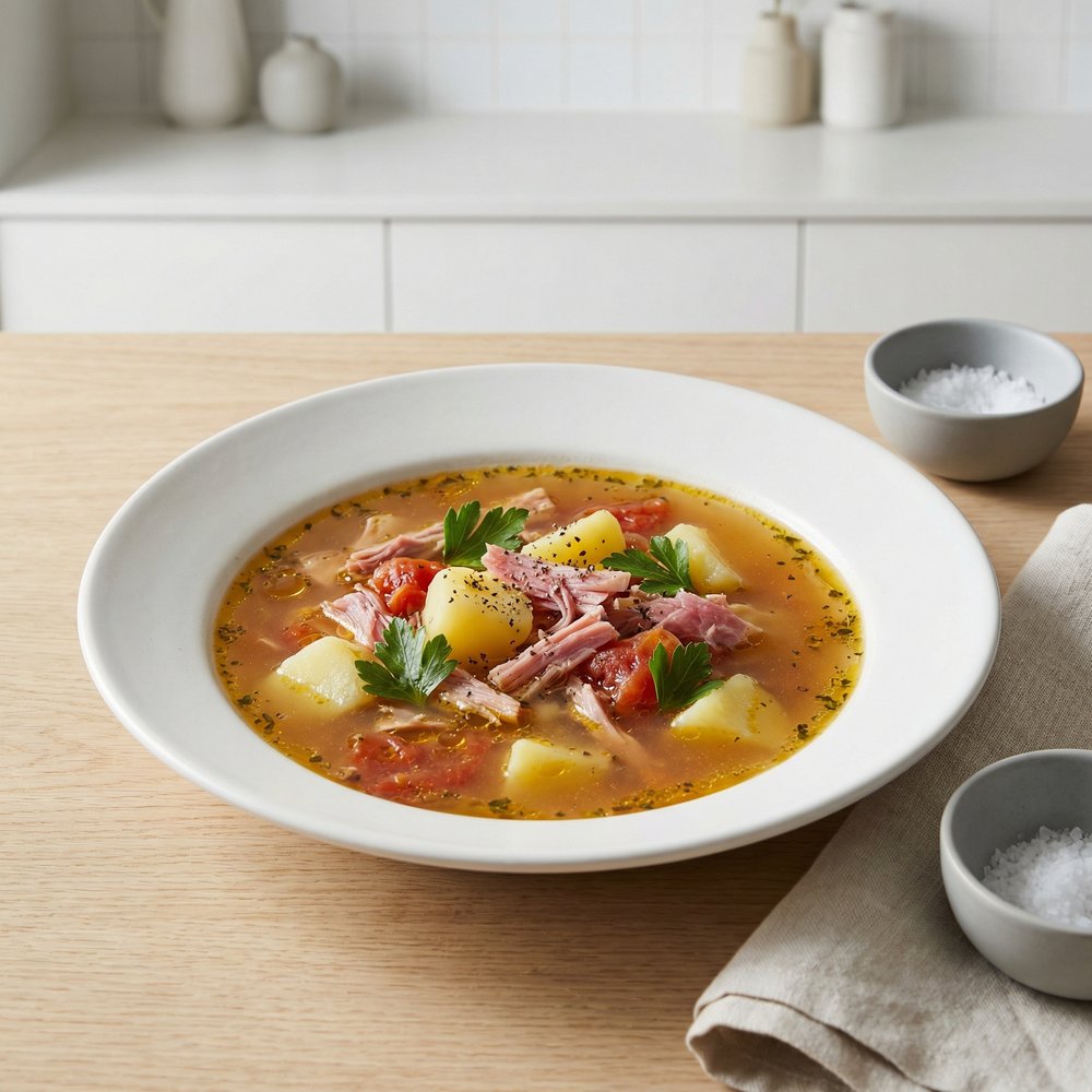 Different Ham and Potato Soup