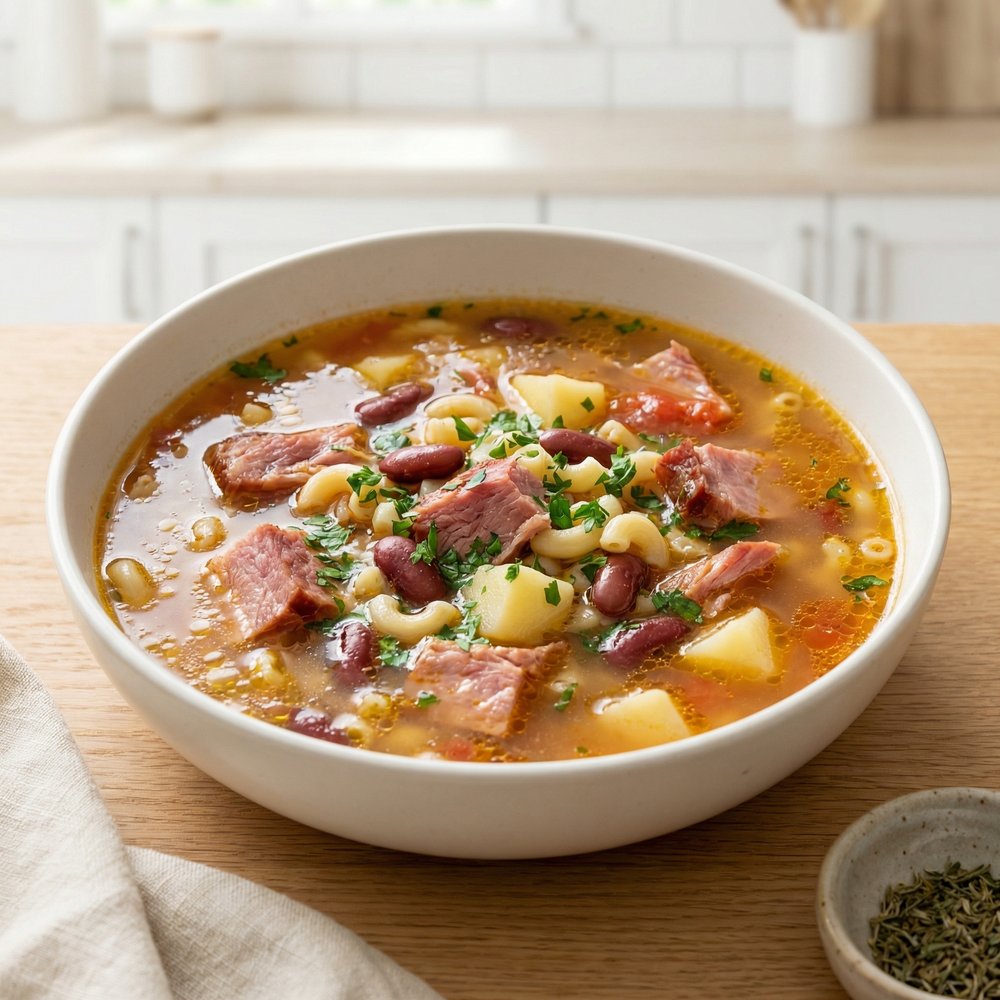 Crockpot Ham Bone Soup
