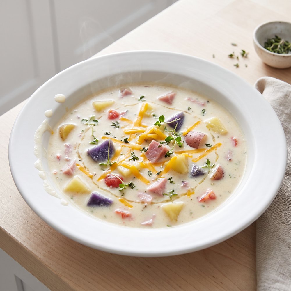Slow Cooker Ham and Potato Soup
