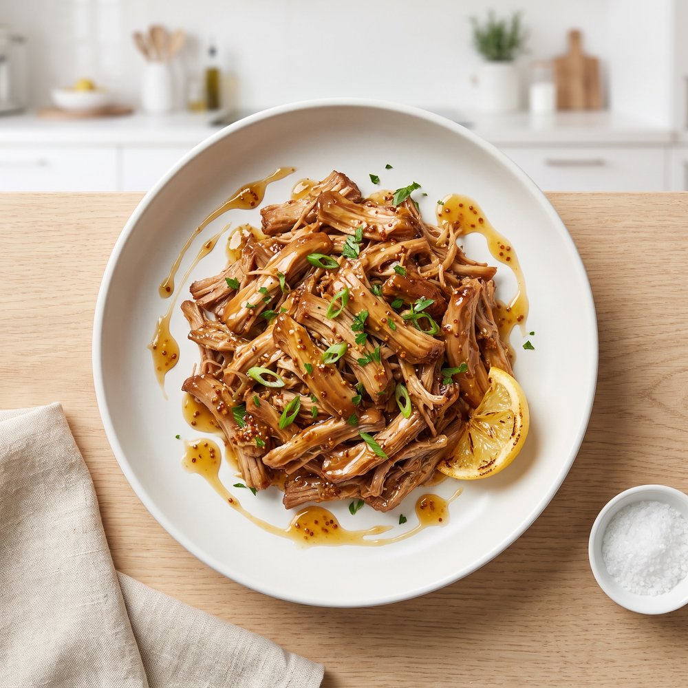 Slow Cooker Honey Mustard Pulled Pork
