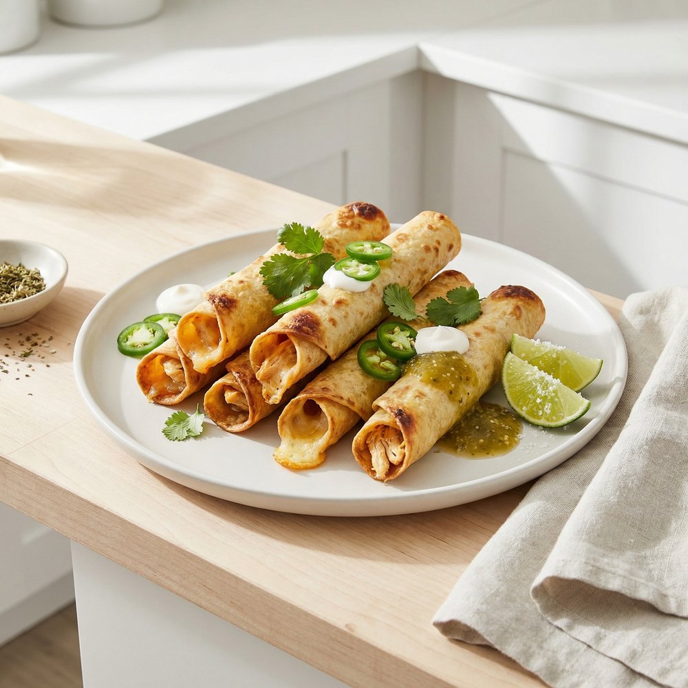Slow Cooker Jalapeño Popper Taquitos