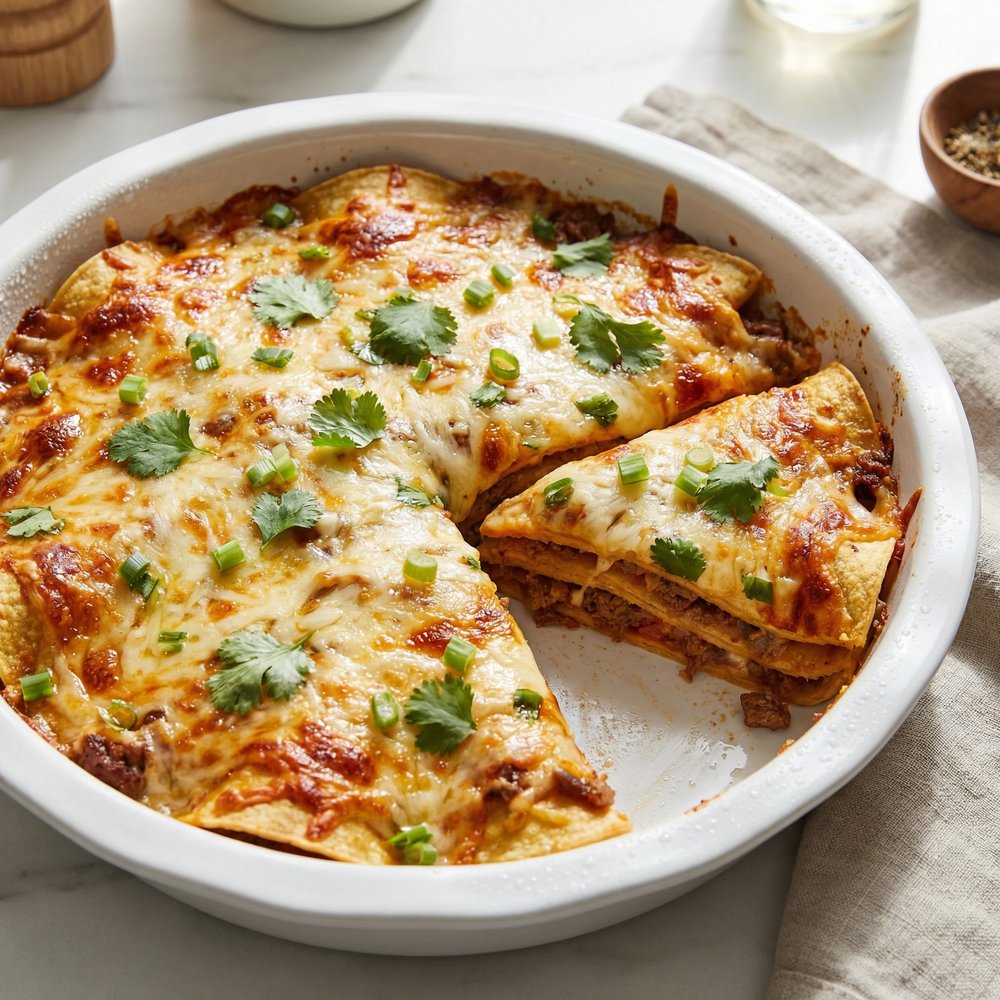 Crockpot Enchilada Casserole