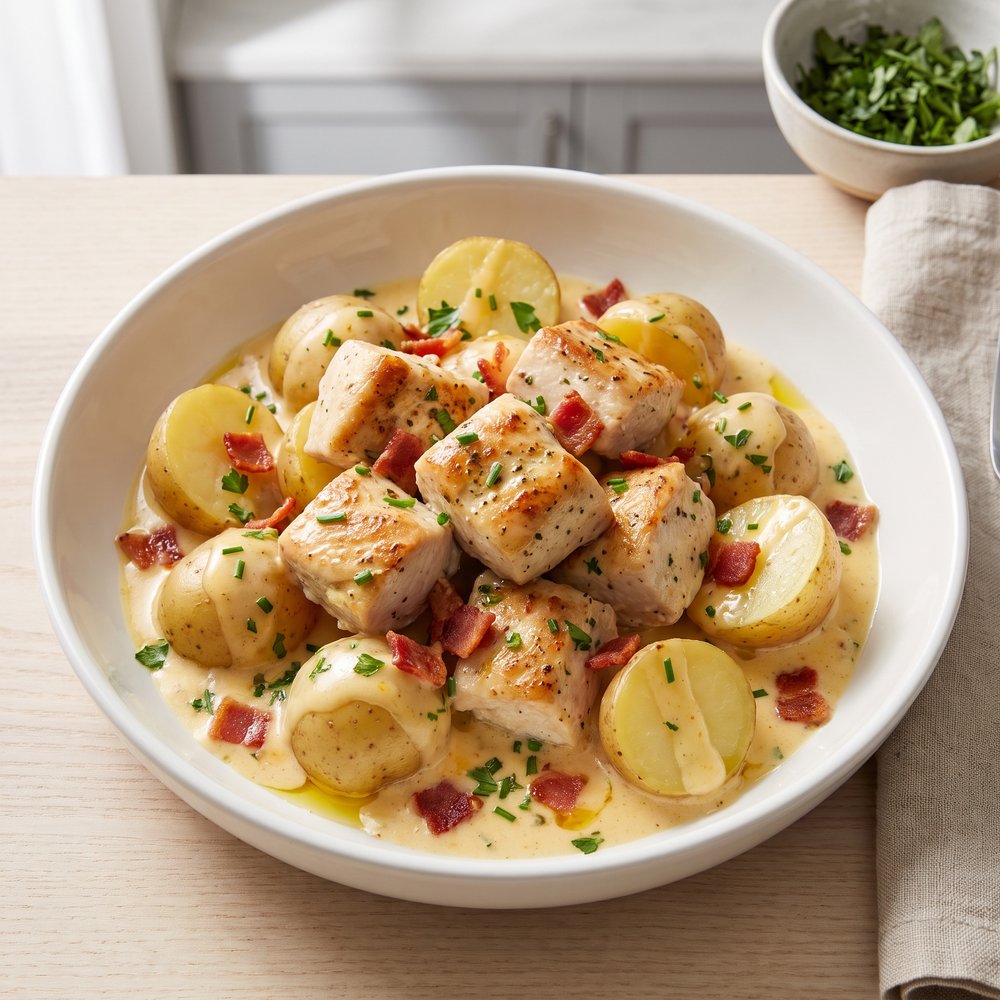 Slow Cooker Loaded Chicken and Potatoes