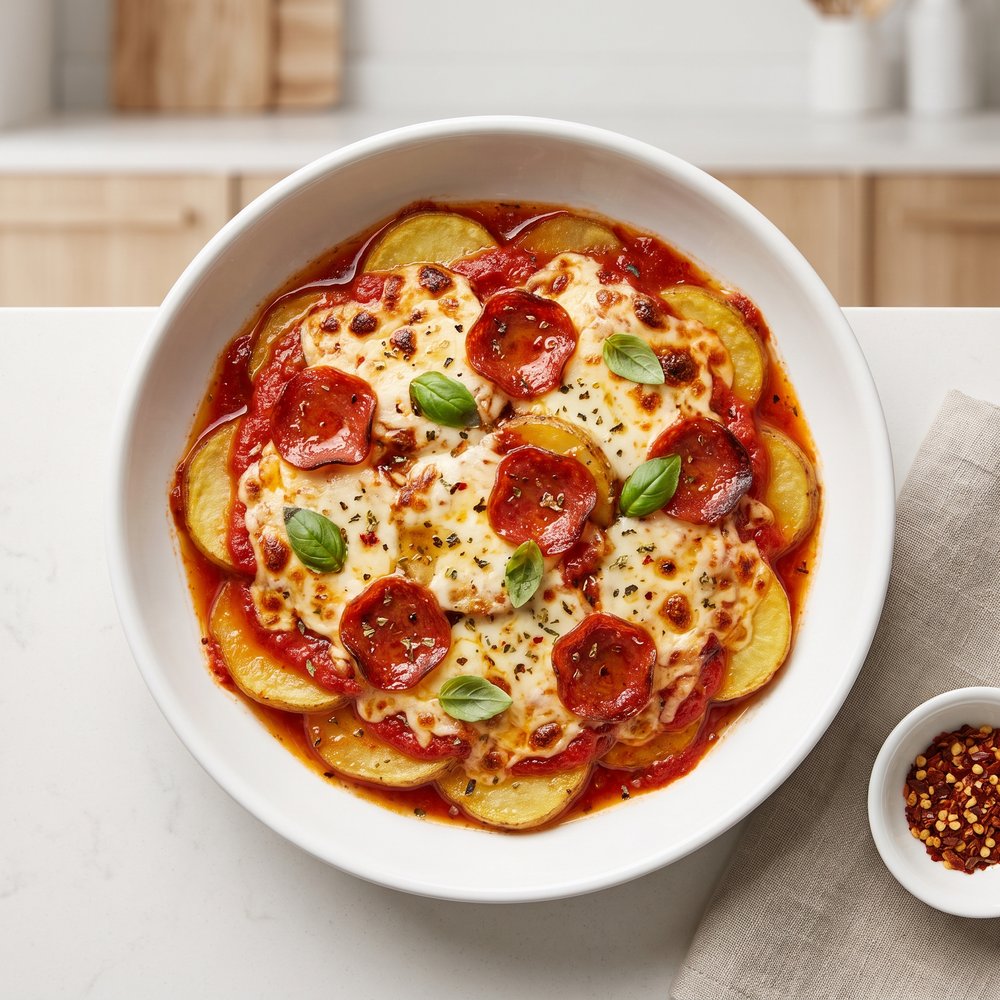 Slow Cooker Pizza Potatoes