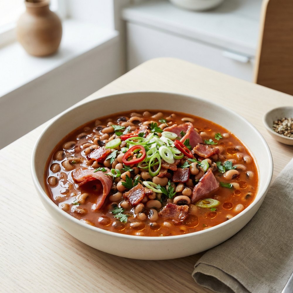 Crockpot Fiery Black‑Eyed Peas