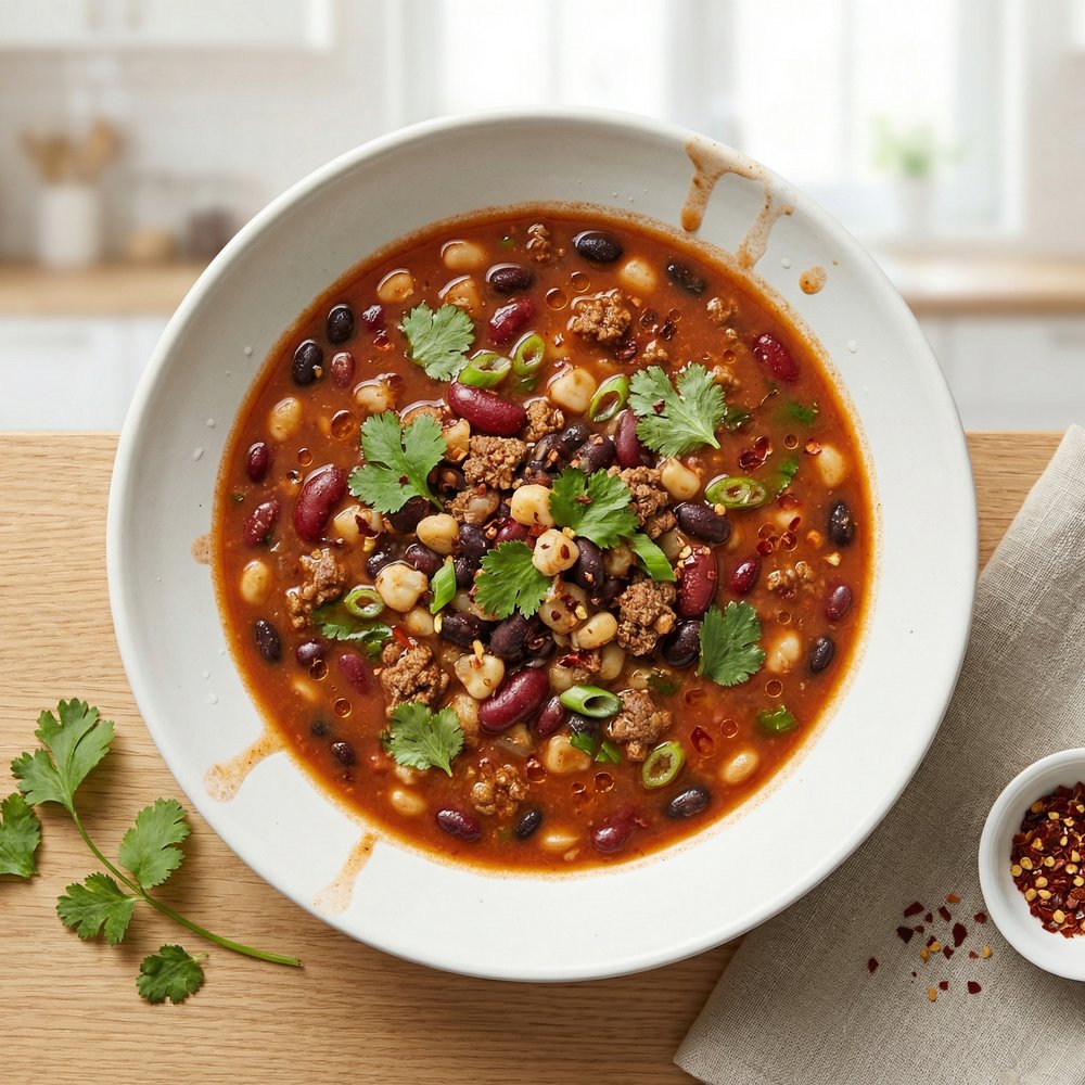 Crockpot Taco Bean Soup