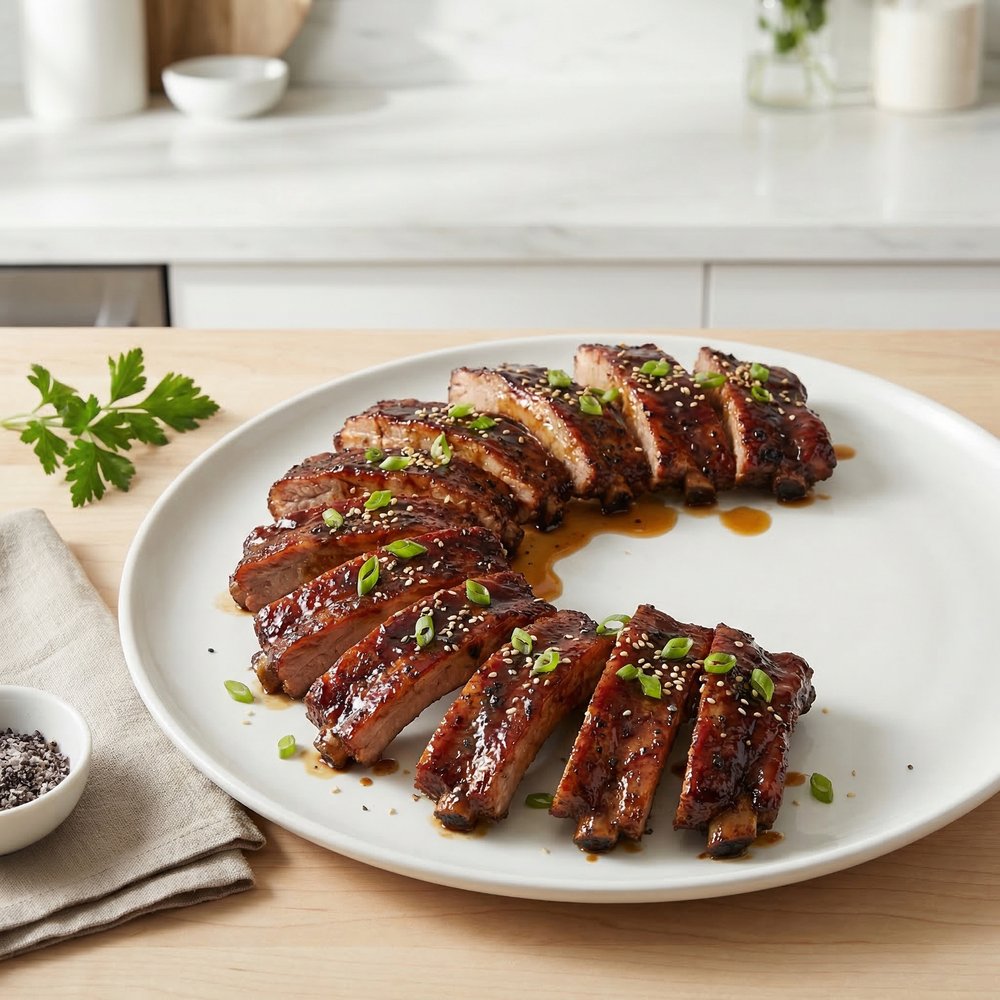 Crockpot Teriyaki Baby Back Ribs