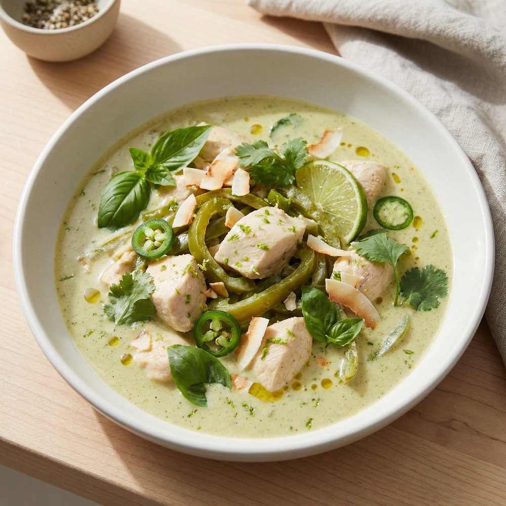 Crockpot Thai Green Chicken Curry