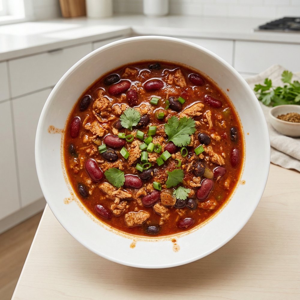 Laura's Speedy Crockpot Turkey Chili