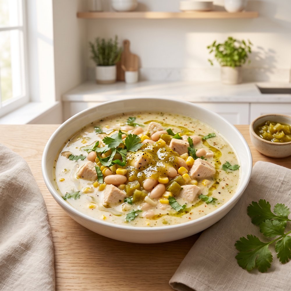 Slow Cooker White Bean Chicken Chili