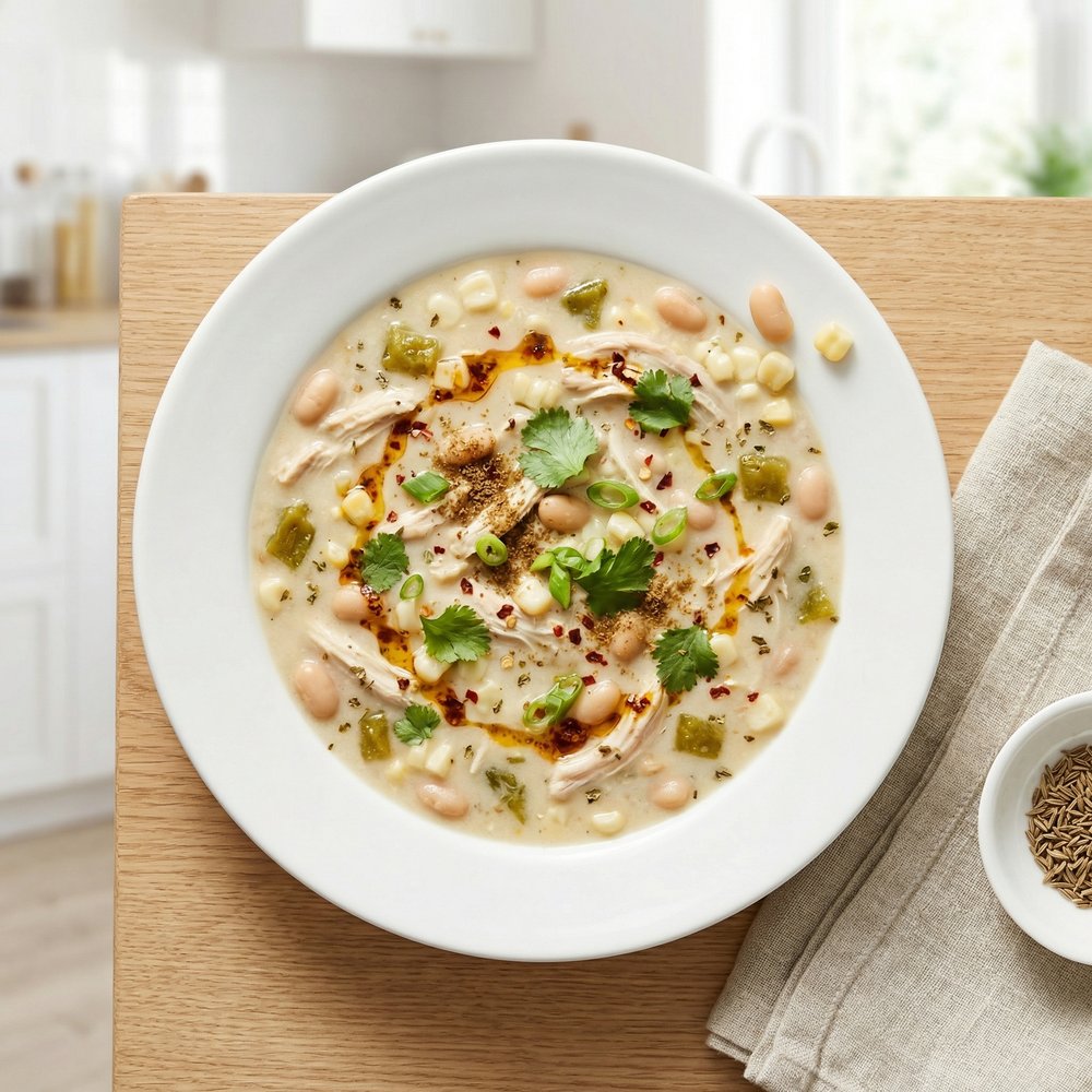 Low-and-Slow Chicken White Chili