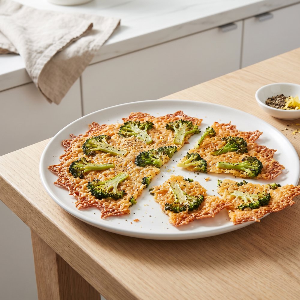 Smashed Broccoli with Cheese