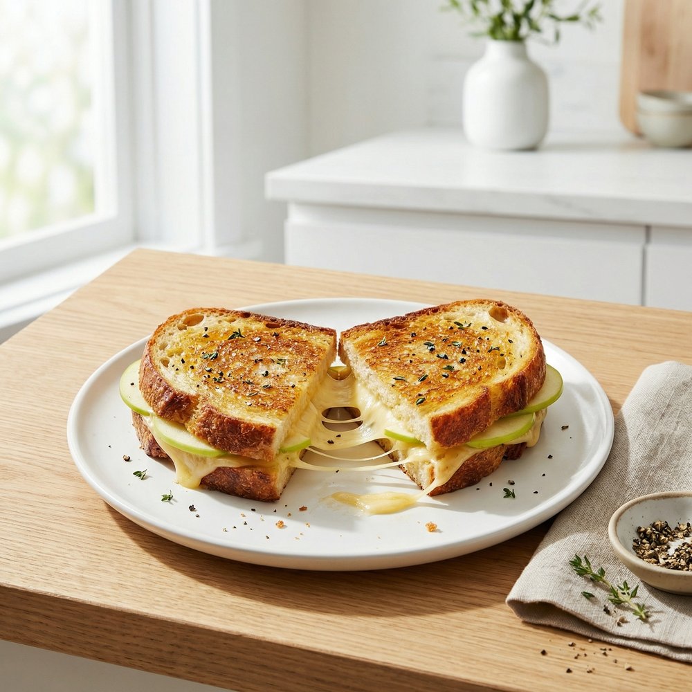 Smoked Gouda and Apple Grilled Cheese